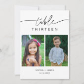 EVERLEIGH Childhood Photodhood Table Number Kaart  (Voorkant)