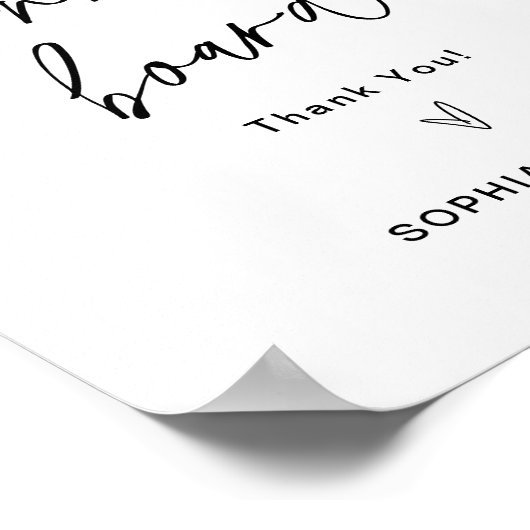 EVERLEIGH Cornhole Boards Guest Book Sign Poster (Hoek)