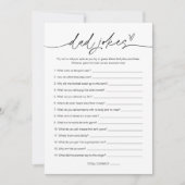 EVERLEIGH Dad Jokes Baby shower Game Kaart (Voorkant)