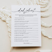 EVERLEIGH Dad Jokes Baby shower Game Kaart