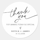 EVERLEIGH Dank Je Favoriet Ronde Sticker (Voorkant)