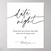 EVERLEIGH Date Night Ideas Bord Poster (Voorkant)