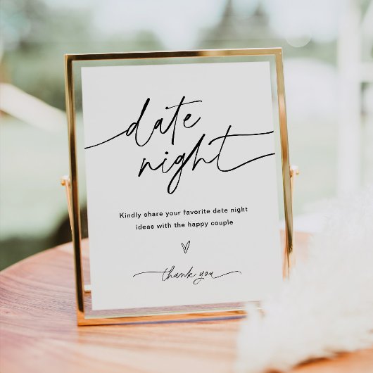 EVERLEIGH Date Night Ideas Bord Poster