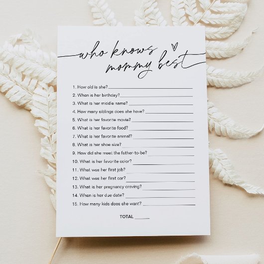 EVERLEIGH die het beste Baby shower van mama kent Kaart