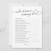 EVERLEIGH die het beste Baby shower van mama kent Kaart (Voorkant)