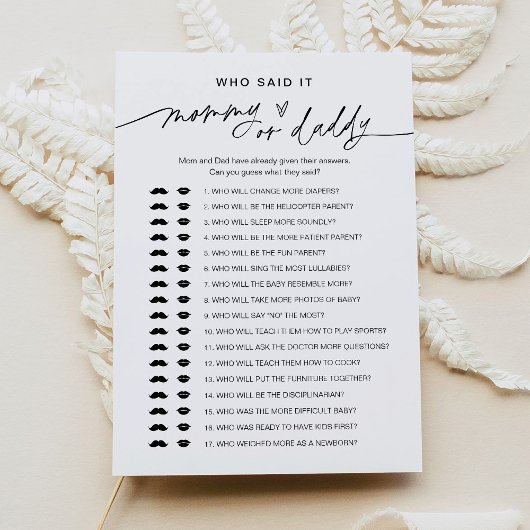 EVERLEIGH die zei dat mama papa Baby speelde Kaart