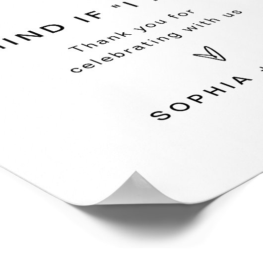 EVERLEIGH Donut Weddenschap Let op als ik dat doe Poster (Hoek)