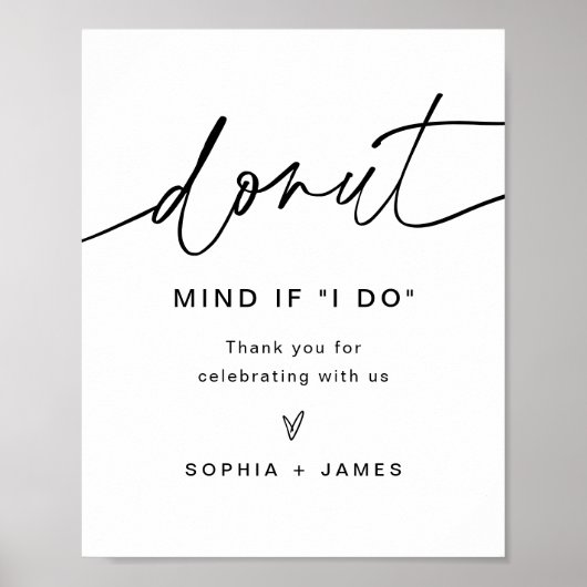 EVERLEIGH Donut Weddenschap Let op als ik dat doe Poster (Voorkant)