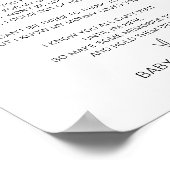 EVERLEIGH een bericht van het Bronkelteken Poster (Hoek)