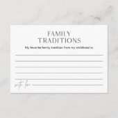 EVERLEIGH Familie Traditions Baby shower Kaart (Voorkant)