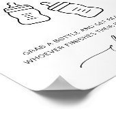 EVERLEIGH Fles Baby shower Game Poster (Hoek)