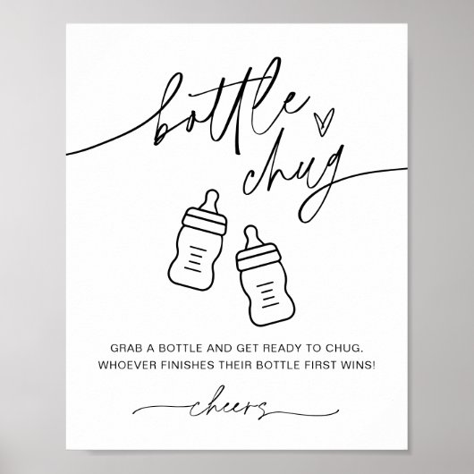 EVERLEIGH Fles Baby shower Game Poster (Voorkant)