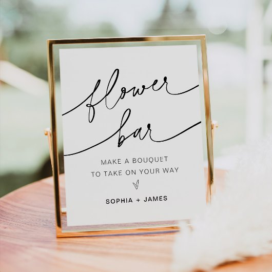 EVERLEIGH Flower Bar, maak je Bouquet-teken Poster