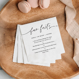 EVERLEIGH Fun Facts Over Bruid & bruidegom (set 50 Servet