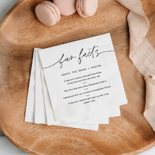 EVERLEIGH Fun Facts Over Bruid & bruidegom (set 50 Servet