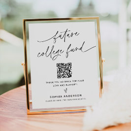 EVERLEIGH Future College Fund Venmo Sign Poster