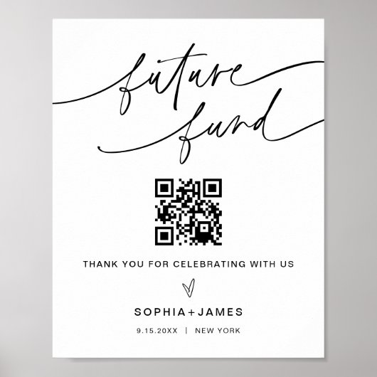 EVERLEIGH Future Fund Venmo Sign Poster (Voorkant)