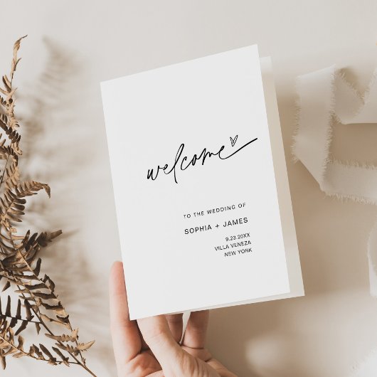 EVERLEIGH Gevouwen Huwelijksprogramma, Orde van Se Bedankkaart