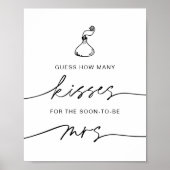 EVERLEIGH Hoeveel Kussen Bruidsfeest Spel Poster (Voorkant)