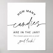 EVERLEIGH hoeveel Snoepjes er in Jar Baby shower G Poster (Voorkant)