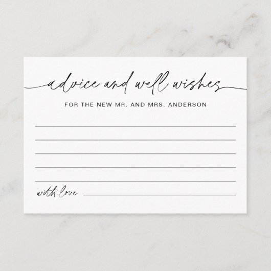 EVERLEIGH-huwelijksadvies en wenst Kaart (Voorkant)