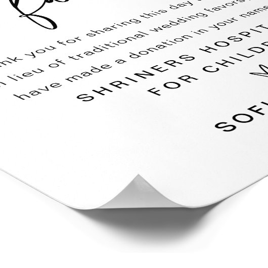 EVERLEIGH in plaats van voor huwelijksdonatie Poster (Hoek)