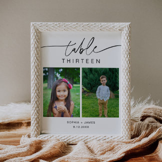 EVERLEIGH Kindertijd Foto's Tabel Nummer 8x10 Poster