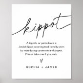 EVERLEIGH Kippot Kippah Yarmulke Weddenschap Poster (Voorkant)