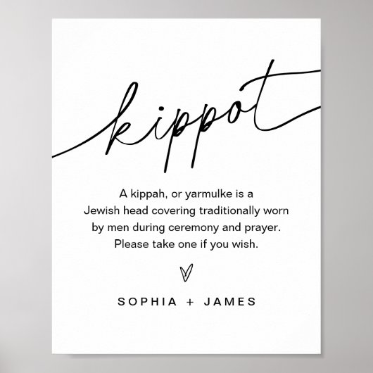 EVERLEIGH Kippot Kippah Yarmulke Weddenschap Poster (Voorkant)