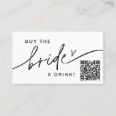 EVERLEIGH koopt de Bride een Kaart van de Drink Ba Visitekaartje (Voorkant)