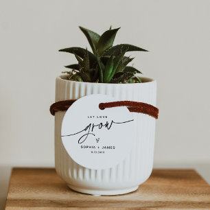 EVERLEIGH Let Love Grove Plant Favor Tag Bedankjes Labels