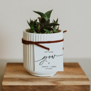 EVERLEIGH Let Love Grove Plant Favor Tag Bedankjes Labels