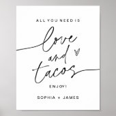 EVERLEIGH Love and Tacos Poster (Voorkant)