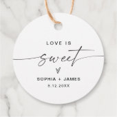 EVERLEIGH Love is Sweet Favor Label (Achterkant)