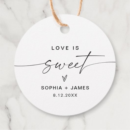 EVERLEIGH Love is Sweet Favor Label (Achterkant)