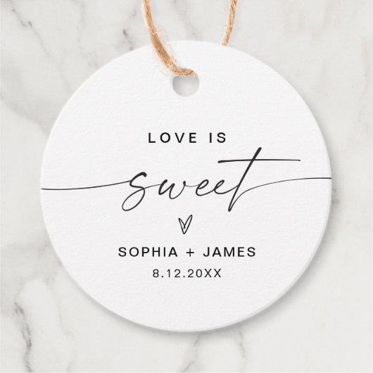 EVERLEIGH Love is Sweet Favor Label (Voorkant)