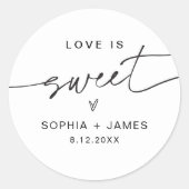 EVERLEIGH Love is Sweet Sticker 1.5"(vel van 20) (Voorkant)