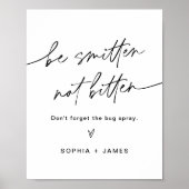 EVERLEIGH mag niet worden gebeten met een buikspui Poster (Voorkant)