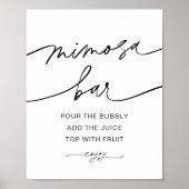 EVERLEIGH Mimosa Bar Bord Poster (Voorkant)