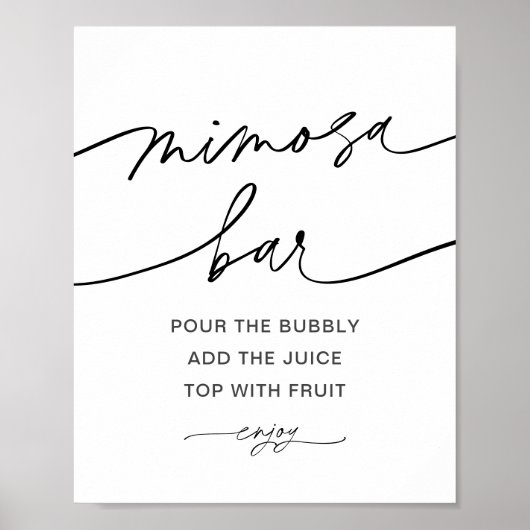EVERLEIGH Mimosa Bar Bord Poster (Voorkant)