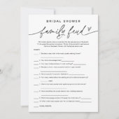 EVERLEIGH Minimaal bruidsfeest enquête zegt spel Kaart (Voorkant)