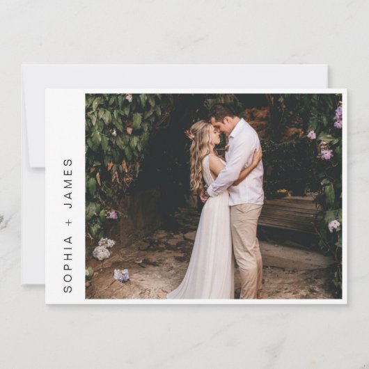 EVERLEIGH - Minimale aankondiging van het Elopemen (Voorkant)