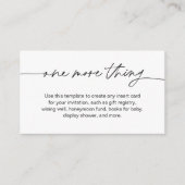 EVERLEIGH minimale behuizing Kaart - One More Thin (Voorkant)