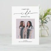 EVERLEIGH Minimale Kaart van het Bridesmaid- Voors (Staand voorkant)