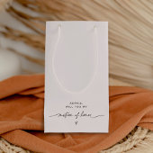 EVERLEIGH Minimalist Matron of Honor Gift Bag Klein Cadeauzakje