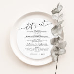 EVERLEIGH Minimalist Round Weddenrenmenu Kaart<br><div class="desc">Everleigh Collectie - een verbluffend en minimalistisch collectie met een modern lettertype voor kalligrafie dat zowel chic als stijlvol is. Dit collectie biedt een tijdloos en elegant ontwerp dat perfect is voor elke gebeurtenis, van bruiloften tot baby showers en alles daartussen. Beleef de elegantie en verfijning van het Collectie van...</div>