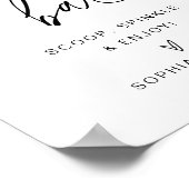 EVERLEIGH Minimalist Sundae Wedding Sign Poster (Hoek)