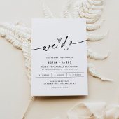 EVERLEIGH minimalist We wedden uitnodiging