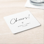 EVERLEIGH Minimalist Weddenschappen Onderzetter (Schuin)