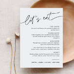 EVERLEIGH Minimalist Wedding Dinner Menu Kaart<br><div class="desc">Everleigh Collectie - een verbluffend en minimalistisch collectie met een modern lettertype voor kalligrafie dat zowel chic als stijlvol is. Dit collectie biedt een tijdloos en elegant ontwerp dat perfect is voor elke gebeurtenis, van bruiloften tot baby showers en alles daartussen. Beleef de elegantie en verfijning van het Collectie van...</div>